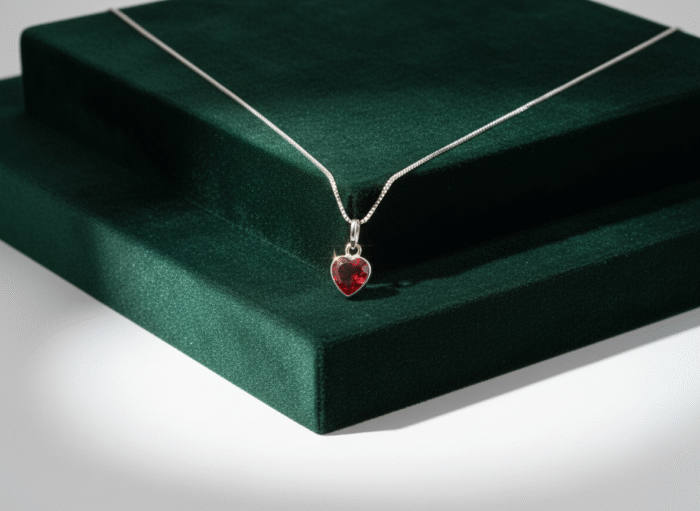 CONJUNTO ZIRCÔNIA CORAÇÃO 6MM - VERMELHO - Imagem 4