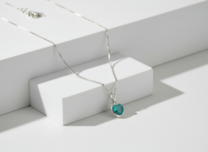 CONJUNTO ZIRCÔNIA CORAÇÃO 6MM - TURMALINA - Imagem 2