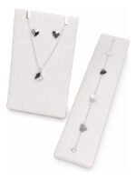 Kit Conj Coração Prata 925 Gargantilha Pulseira Brincos Femi Prateado