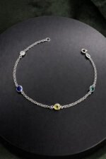 Pulseira Brasil Prata 925 Tema Copa Do Mundo Feminina 18 Cm Prateado 18 Cm - Imagem 5