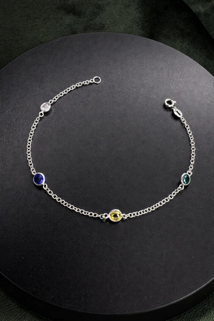 Pulseira Brasil Prata 925 Tema Copa Do Mundo Feminina 18 Cm Prateado 18 Cm - Imagem 5