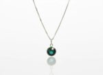Colar Feminino Ponto De Luz Redondo Prata 925 Caixinha Turmalina
