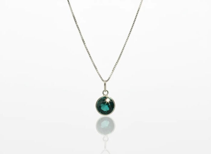 2f716edfd18ae0a91143d6036532f35e.jpg Colar Feminino Ponto De Luz Redondo Prata 925 Caixinha Turmalina - Imagem 1