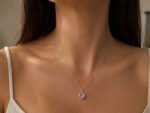 Colar Feminino Ponto De Luz Coracao Prata 925 Caixinha Rosa - Imagem 3
