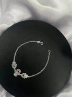 Pulseira Mão De Fátima Patuá Prata 925 Feminina Ajustável Prateado 18 Cm - Imagem 4