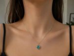 Colar Feminino Ponto De Luz Coracao Prata 925 Caixinha Turmalina - Imagem 3