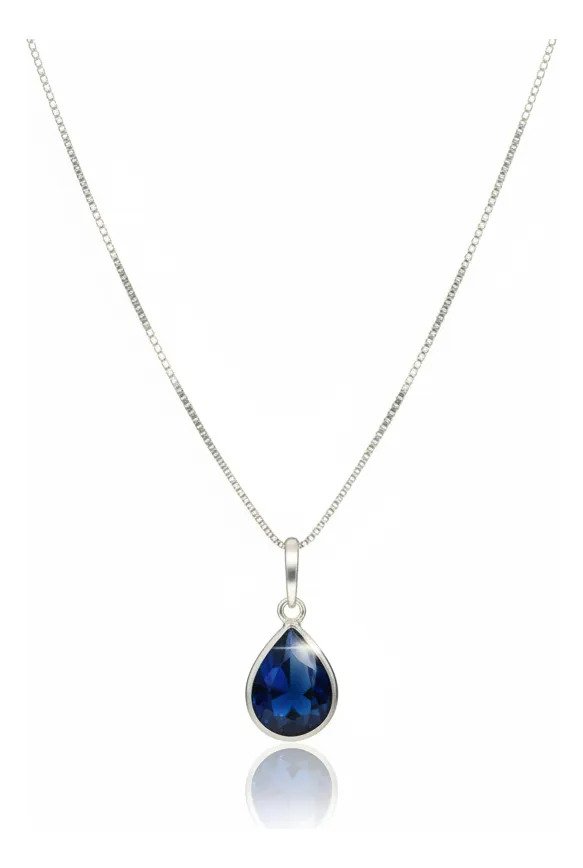 043e85d8743a19b6d478bacaf0b36b98-48.jpg Colar Feminino Ponto De Luz Gota Prata 925 Caixinha Azul - Imagem 1