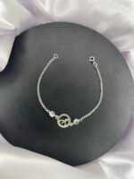 Pulseira Signo Prata 925 Feminina Medalha Pingente Sagitário 18 Cm - Imagem 5