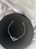 Pulseira Signo Prata 925 Feminina Medalha Pingente Aquario 18 Cm - Imagem 4